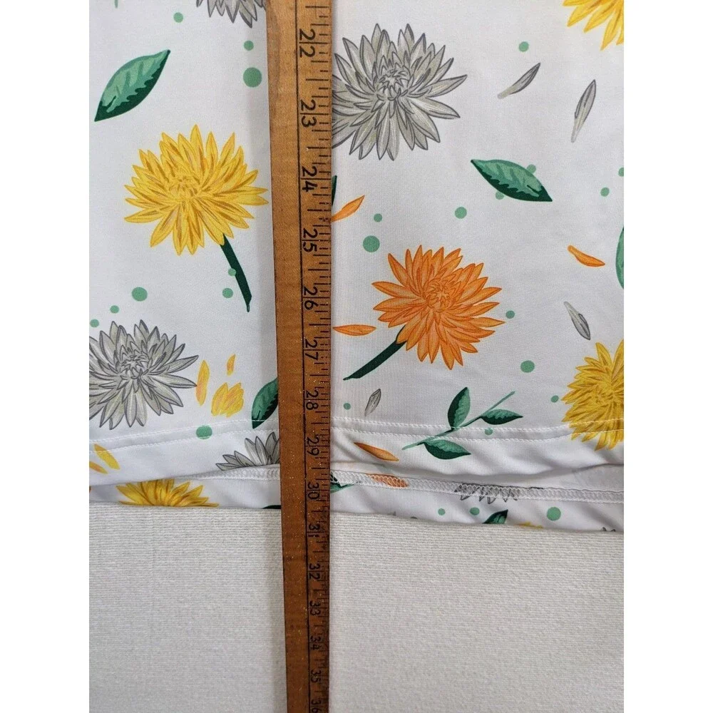 William Murray Golf Polo Shirt Men’s L XL Mums The Word White Floral Performance - Picture 12 of 12